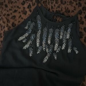 White House black market, beautiful beaded top